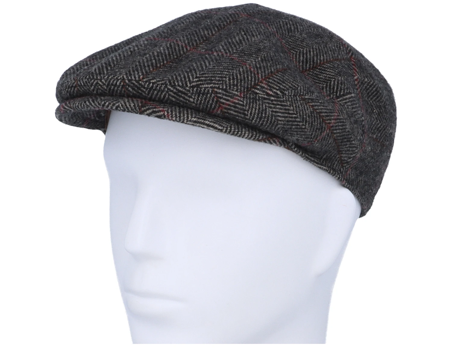 Driver Cap Wool Beige Herringbone Flat Cap - Stetson 5 Driver Cap Wool Beige Herringbone Flat Cap - Stetson - Image 5