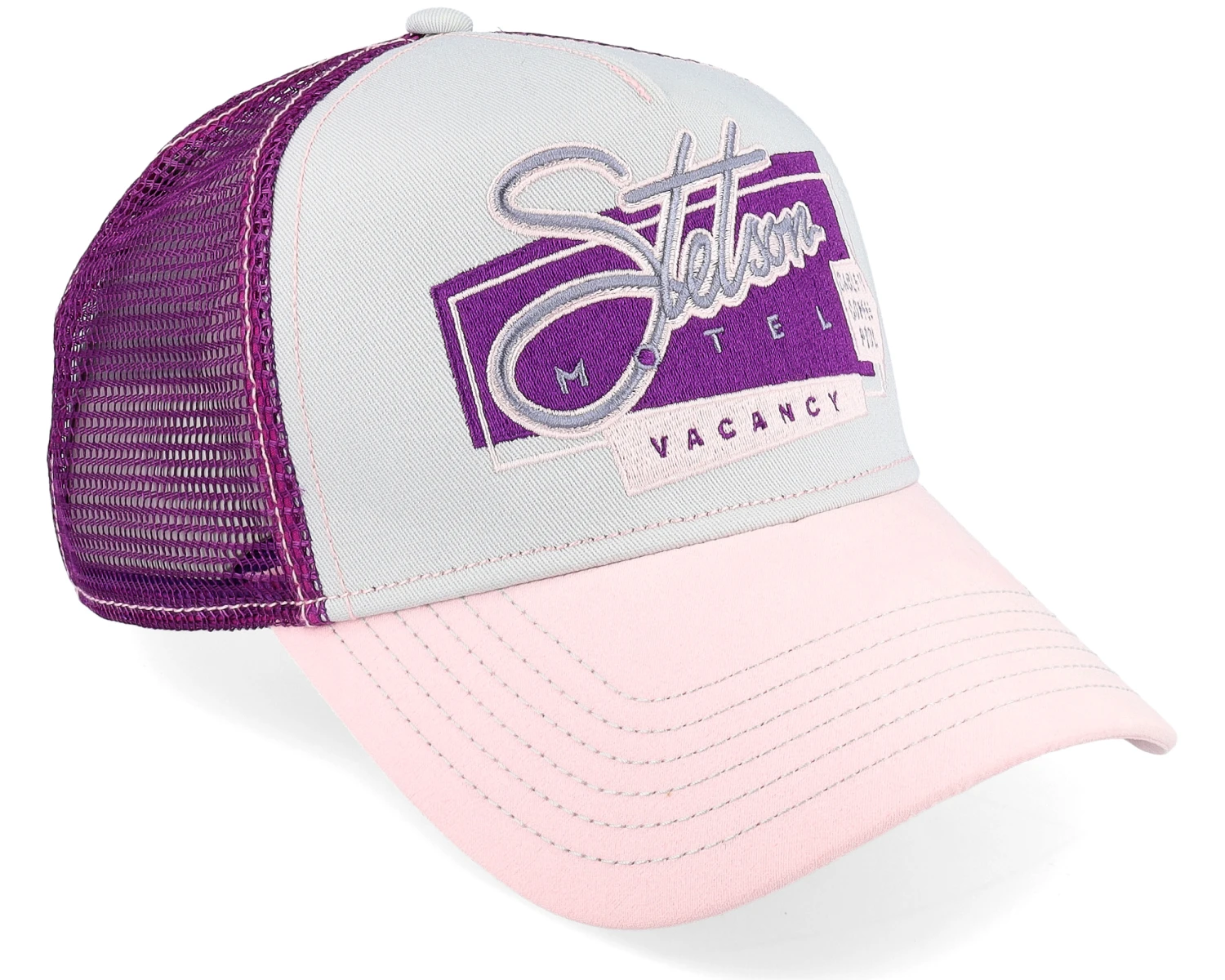 Motel Pink/White Trucker - Stetson 2 Motel Pink/White Trucker - Stetson - Image 2