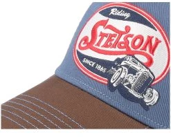 Riding Hot Rod Blue/Brown Trucker - Stetson -Fashion Hat Discount Store 4063633120374 6