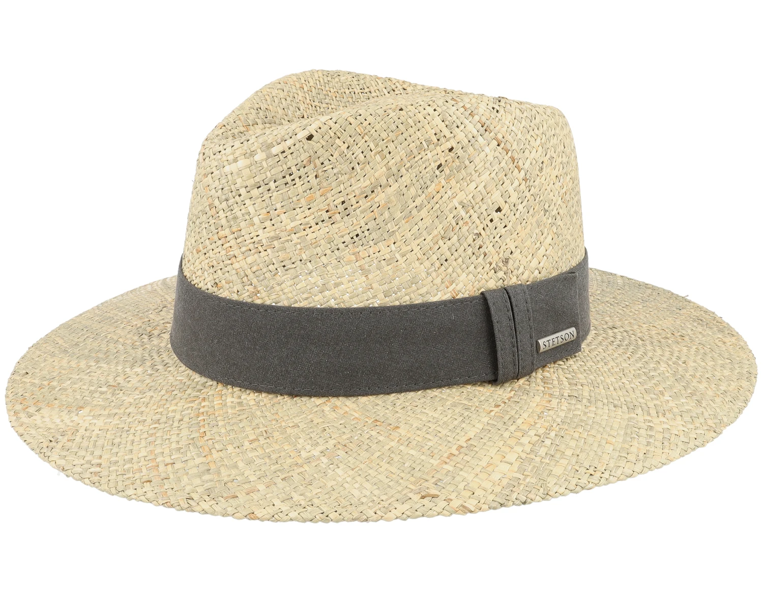 Traveller Seagrass Beige Straw Hat - Stetson 1 Traveller Seagrass Beige Straw Hat - Stetson