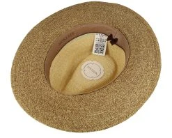 Traveller Toyo Beige/Brown Straw Hat - Stetson -Fashion Hat Discount Store 4063633121890 4