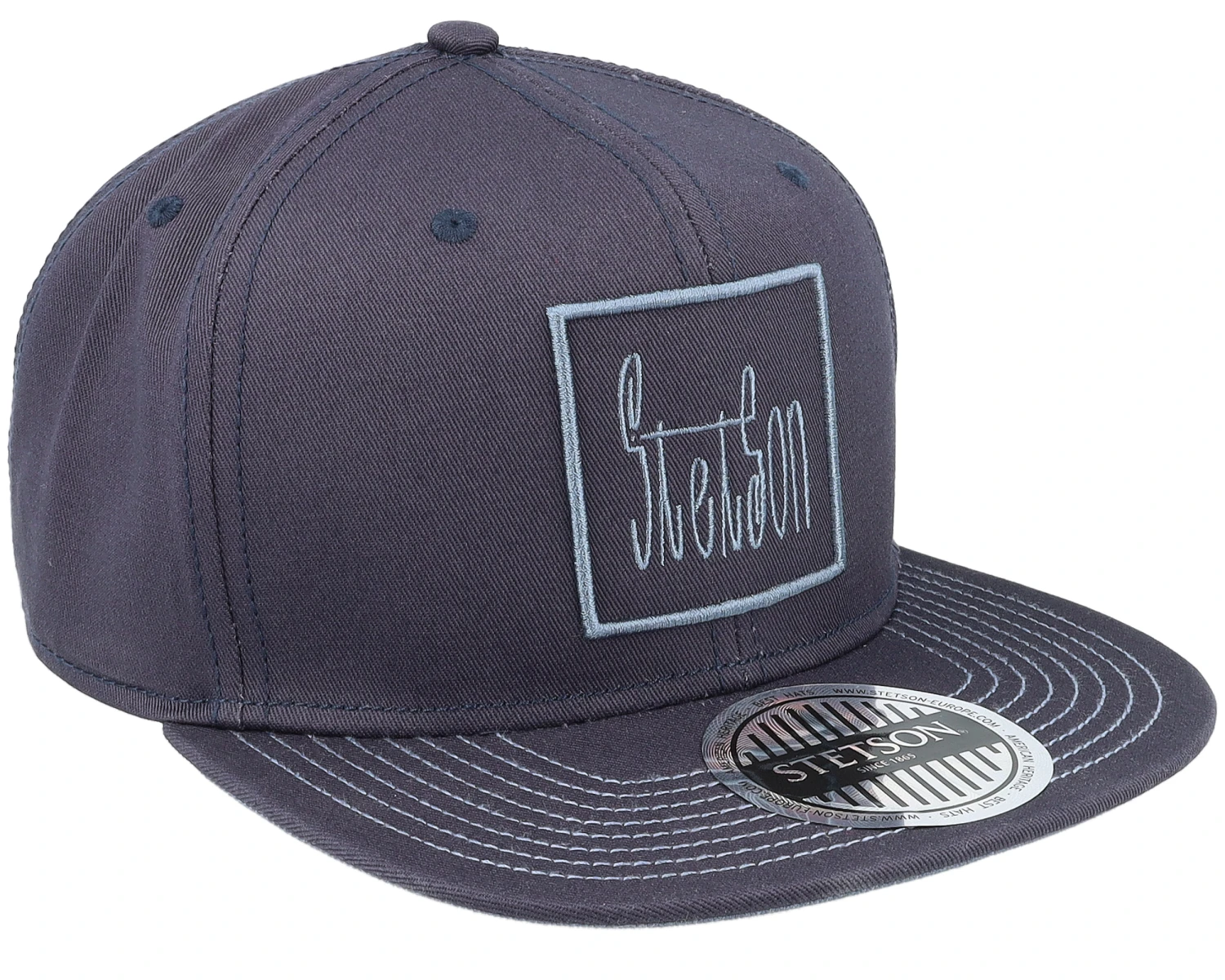 Baseaball Cap Cotton Blue Snapback - Stetson 2 Baseaball Cap Cotton Blue Snapback - Stetson - Image 2