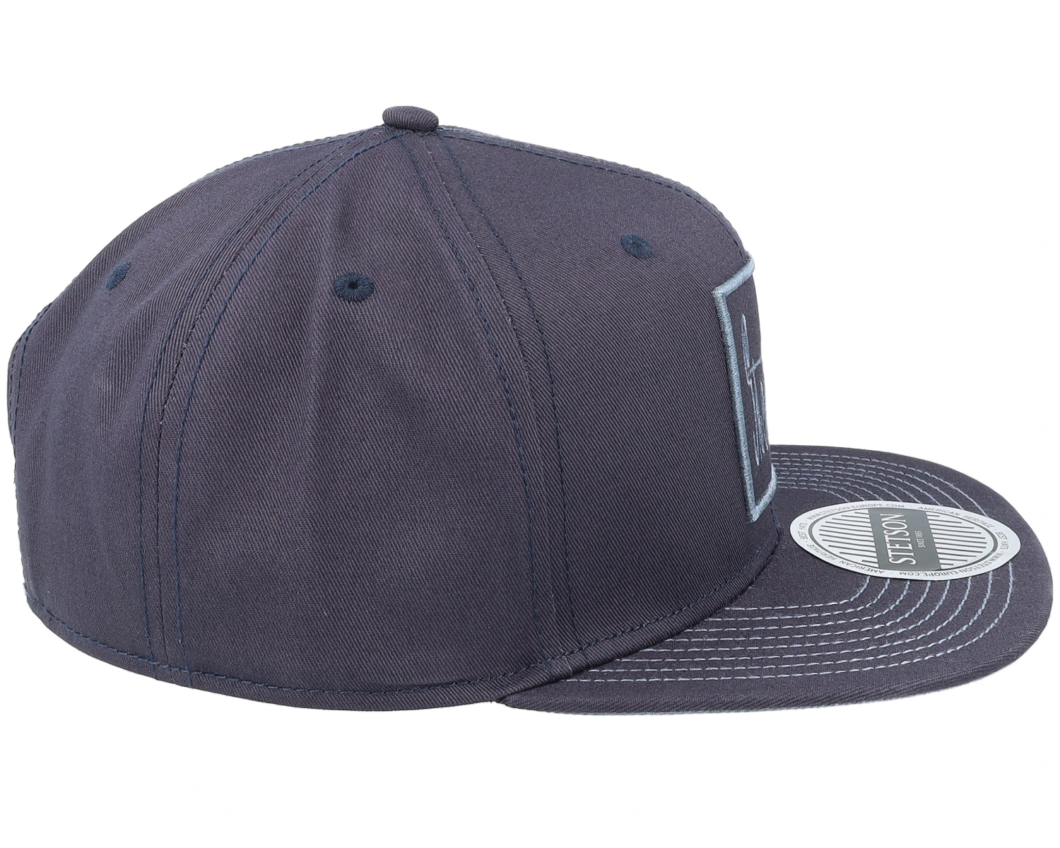 Baseaball Cap Cotton Blue Snapback - Stetson 4 Baseaball Cap Cotton Blue Snapback - Stetson - Image 4