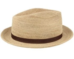 Fedora Raffia Crochet Beige Straw Hat - Stetson -Fashion Hat Discount Store 4063633122309 3
