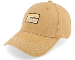 Fashion Hat Discount Store 19 Baseball Cap Cotton Beige Adjustable - Stetson