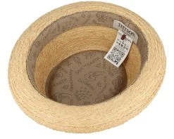 Raffia Sustainable Beige Pork Pie - Stetson -Fashion Hat Discount Store 4063633122699 4