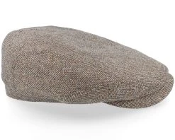 Driver Cap Silk Brown Flat Cap - Stetson -Fashion Hat Discount Store 4063633123214 4