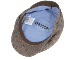 Driver Cap Silk Brown Flat Cap - Stetson -Fashion Hat Discount Store 4063633123214 5