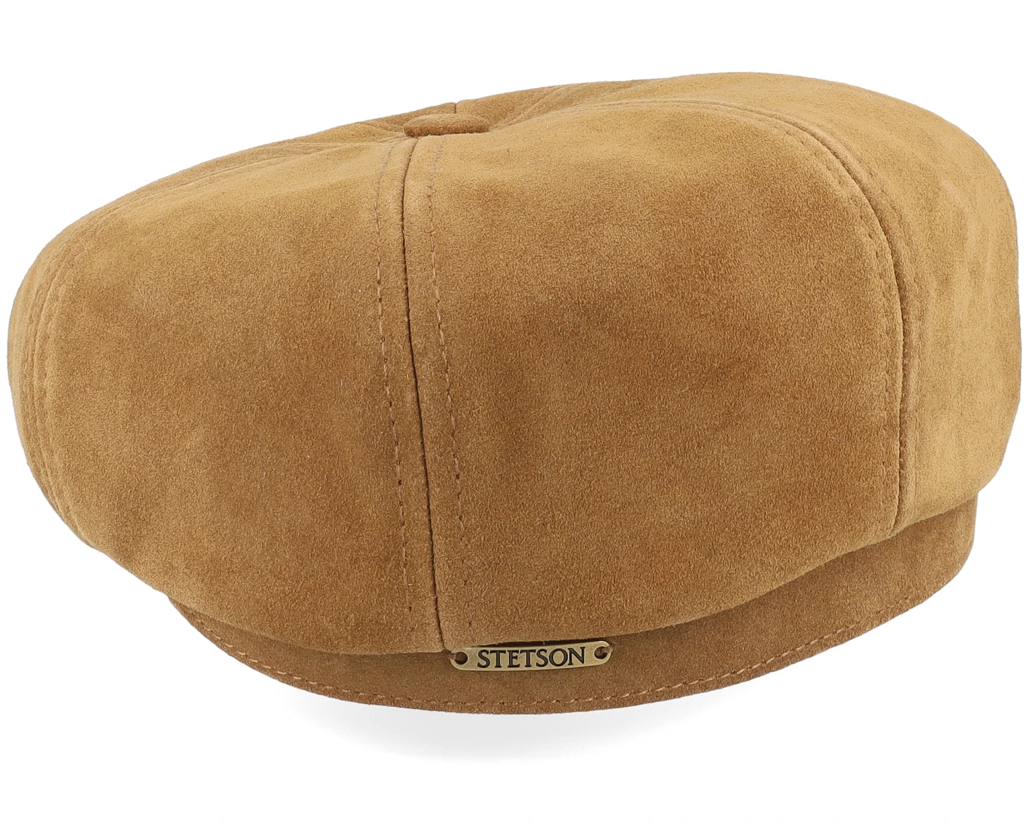 Hatteras Calf Split Brown Flat Cap - Stetson 2 Hatteras Calf Split Brown Flat Cap - Stetson - Image 2
