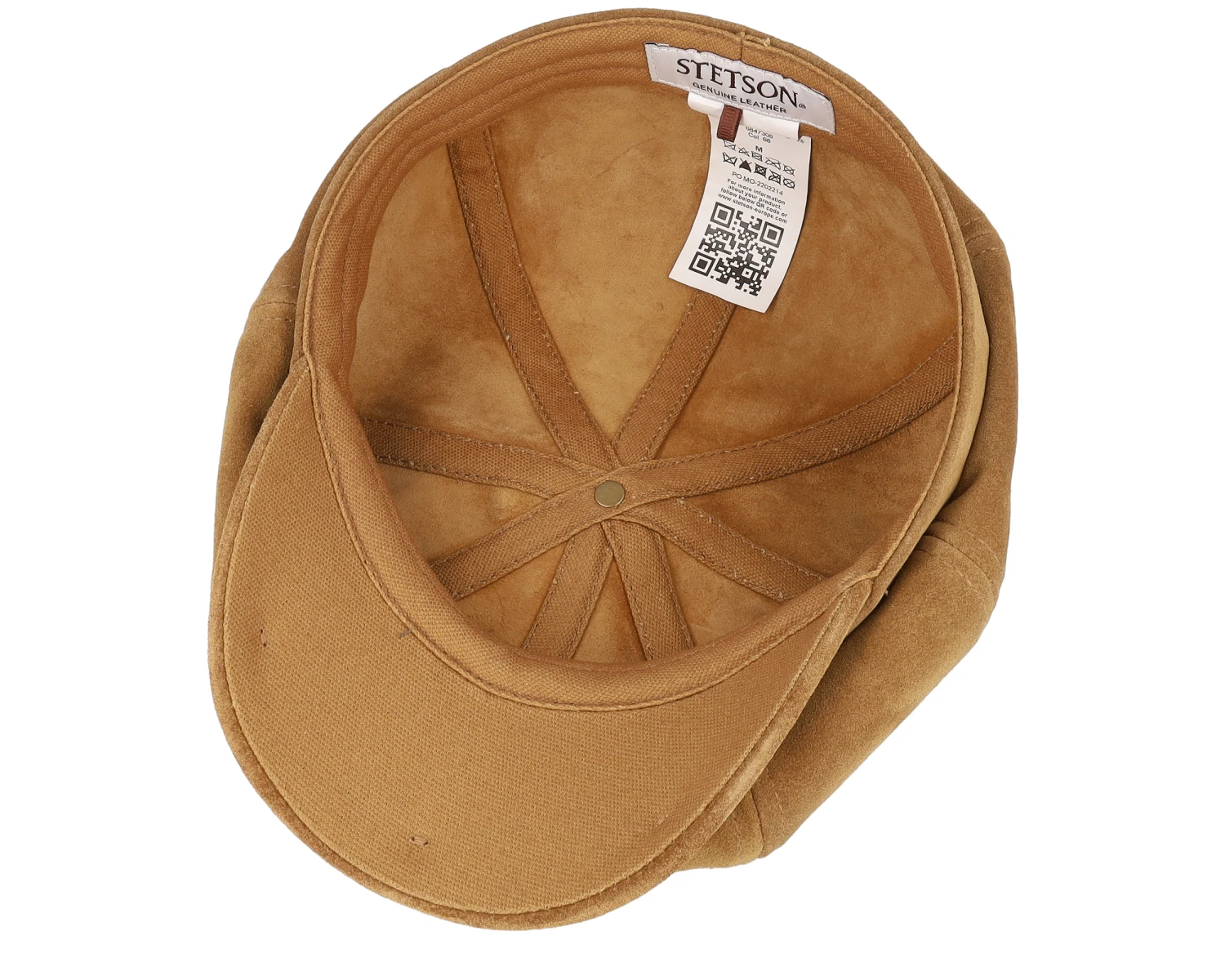 Hatteras Calf Split Brown Flat Cap - Stetson 4 Hatteras Calf Split Brown Flat Cap - Stetson - Image 4