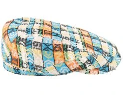 Driver Cap Jacquard Multicolor Flat Cap - Stetson -Fashion Hat Discount Store 4063633125614 3