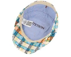 Driver Cap Jacquard Multicolor Flat Cap - Stetson -Fashion Hat Discount Store 4063633125614 4