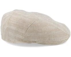 Ivy Cap Linen Stripe Beige Flat Cap - Stetson -Fashion Hat Discount Store 4063633125737 3