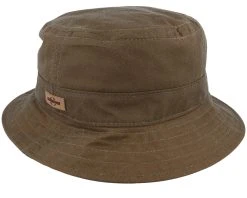 Waxed Organic Cotton Brown Bucket - Stetson -Fashion Hat Discount Store 4063633126796 3