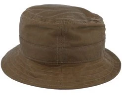 Waxed Organic Cotton Brown Bucket - Stetson -Fashion Hat Discount Store 4063633126796 4