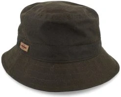 Waxed Organic Cotton Olive Bucket - Stetson -Fashion Hat Discount Store 4063633126888 3