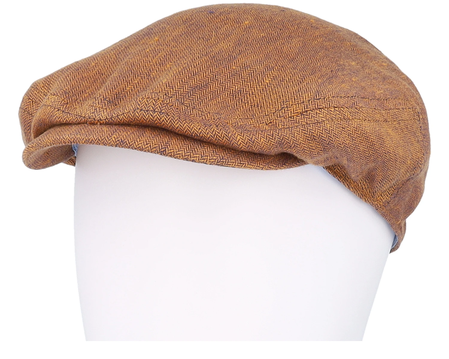 Driver Cap Linen Herringbone Red Flat Cap - Stetson 5 Driver Cap Linen Herringbone Red Flat Cap - Stetson - Image 5