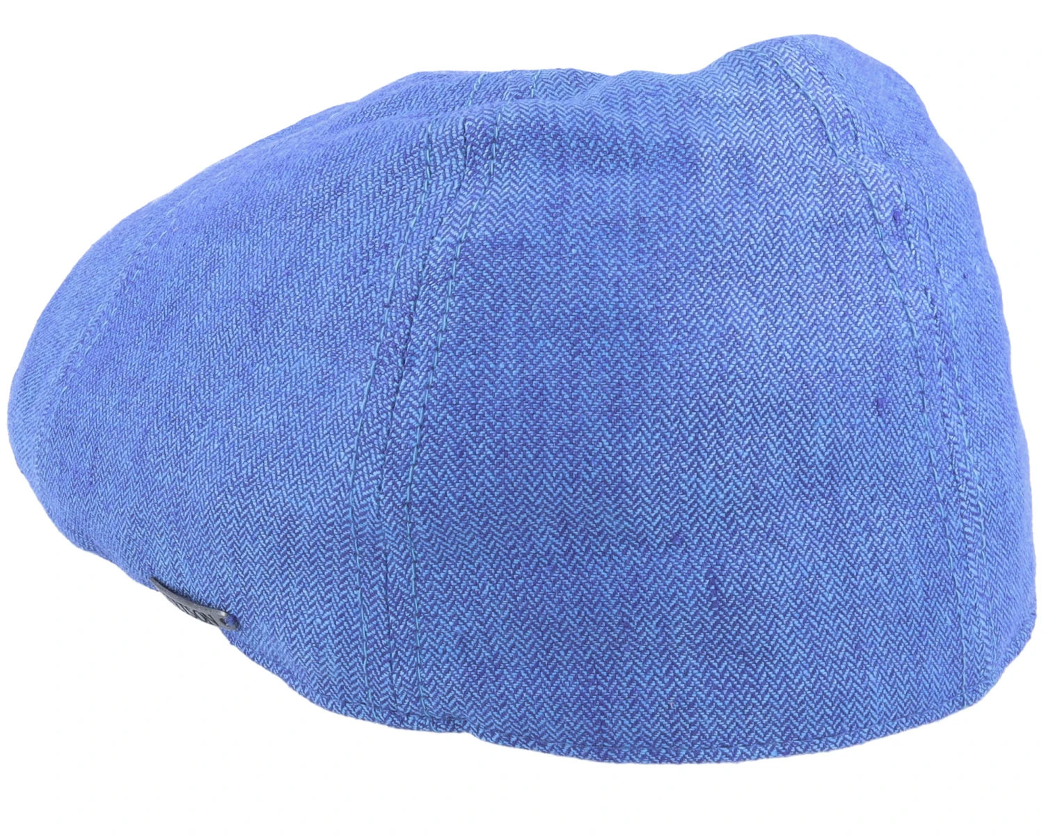 Texas Linen Herringbone Blue Flatcap - Stetson 2 Texas Linen Herringbone Blue Flatcap - Stetson - Image 2