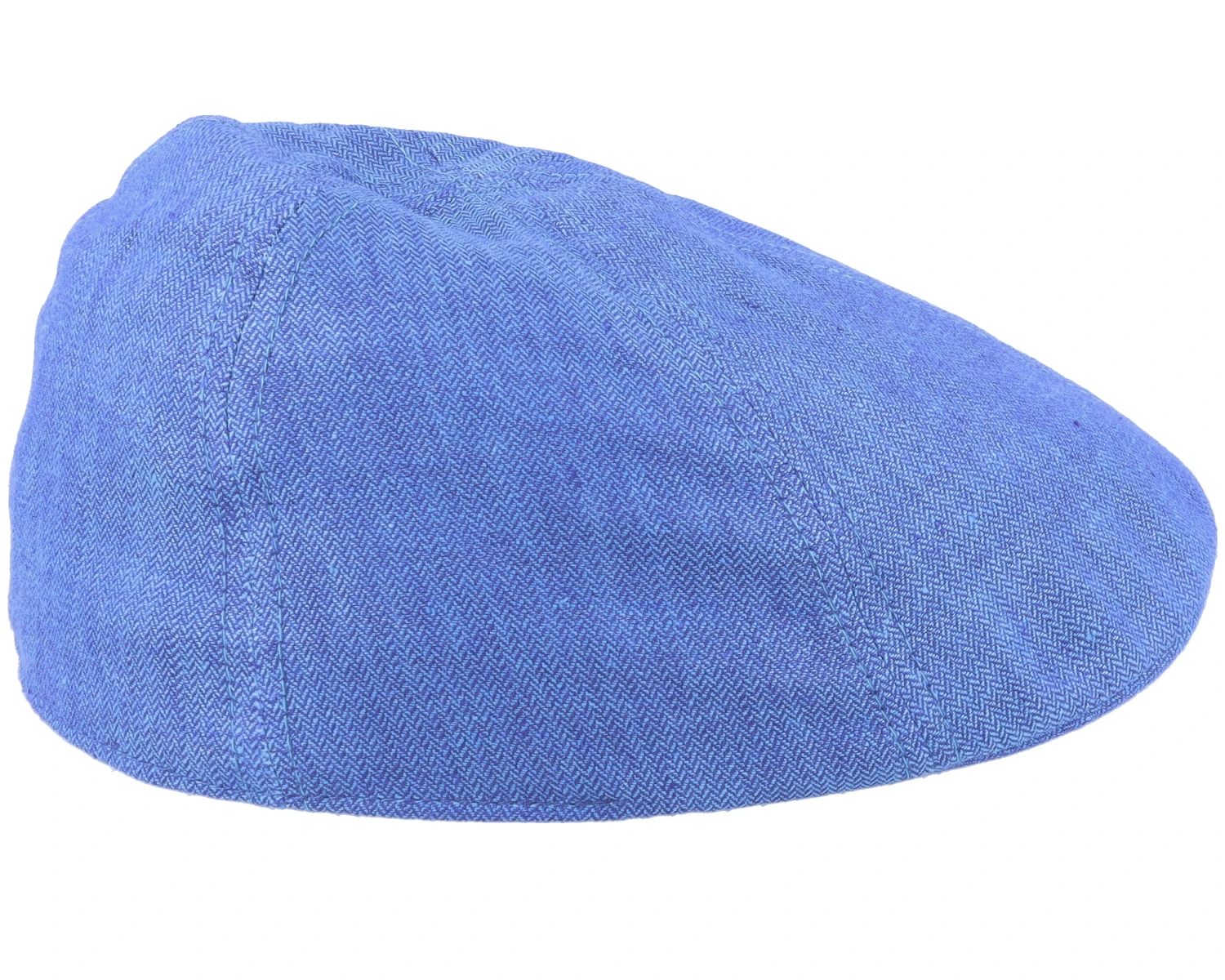 Texas Linen Herringbone Blue Flatcap - Stetson 3 Texas Linen Herringbone Blue Flatcap - Stetson - Image 3