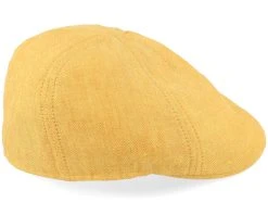 Texas Linen Herringbone Yellow Flatcap - Stetson -Fashion Hat Discount Store 4063633128448 3
