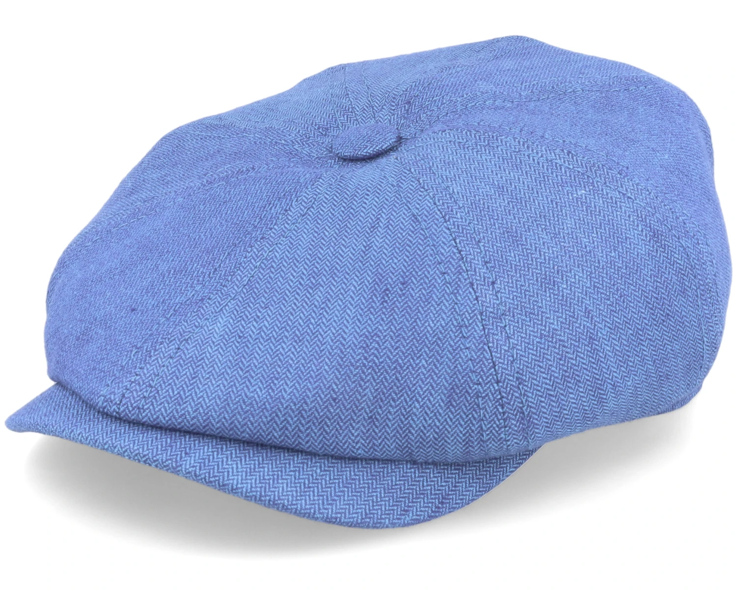 Hatteras Linen Herringbone Blue Flat Cap - Stetson 1 Hatteras Linen Herringbone Blue Flat Cap - Stetson