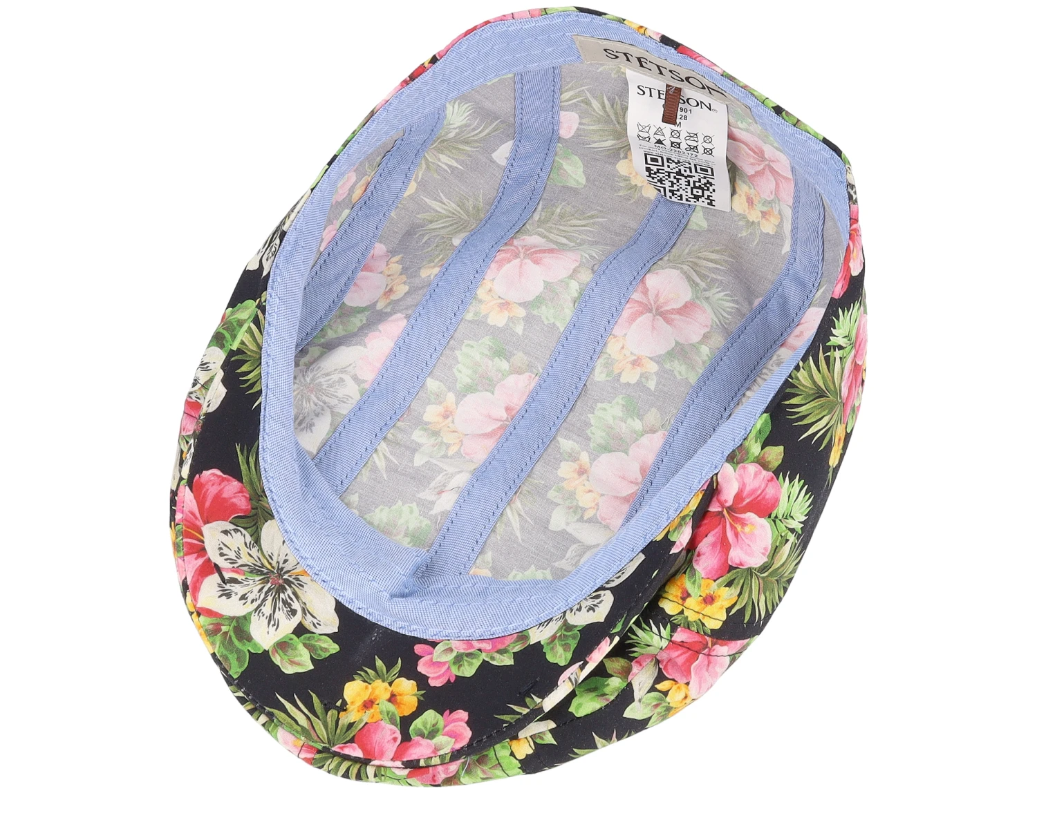 Ivy Cap Cotton Hawaii Print Floral Pattern Flat Cap - Stetson 4 Ivy Cap Cotton Hawaii Print Floral Pattern Flat Cap - Stetson - Image 4