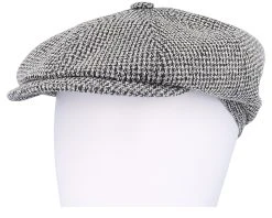 Hatteras Cotton Jersey Blue/White Flat Cap - Stetson -Fashion Hat Discount Store 4063633129476 5