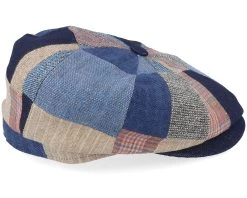 Hatteras Patchwork Patchwork Flat Cap - Stetson -Fashion Hat Discount Store 4063633129803 3