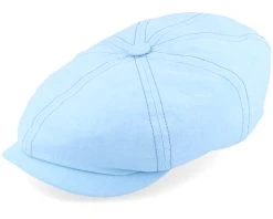 Hatteras Organic Cotton Sustainable Blue Flatcap - Stetson