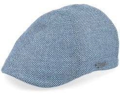 Texas Virgin Wool/Linen Blue Flat Cap - Stetson