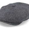 Hatteras Virgin Wool/Linen Grey Flat Cap - Stetson