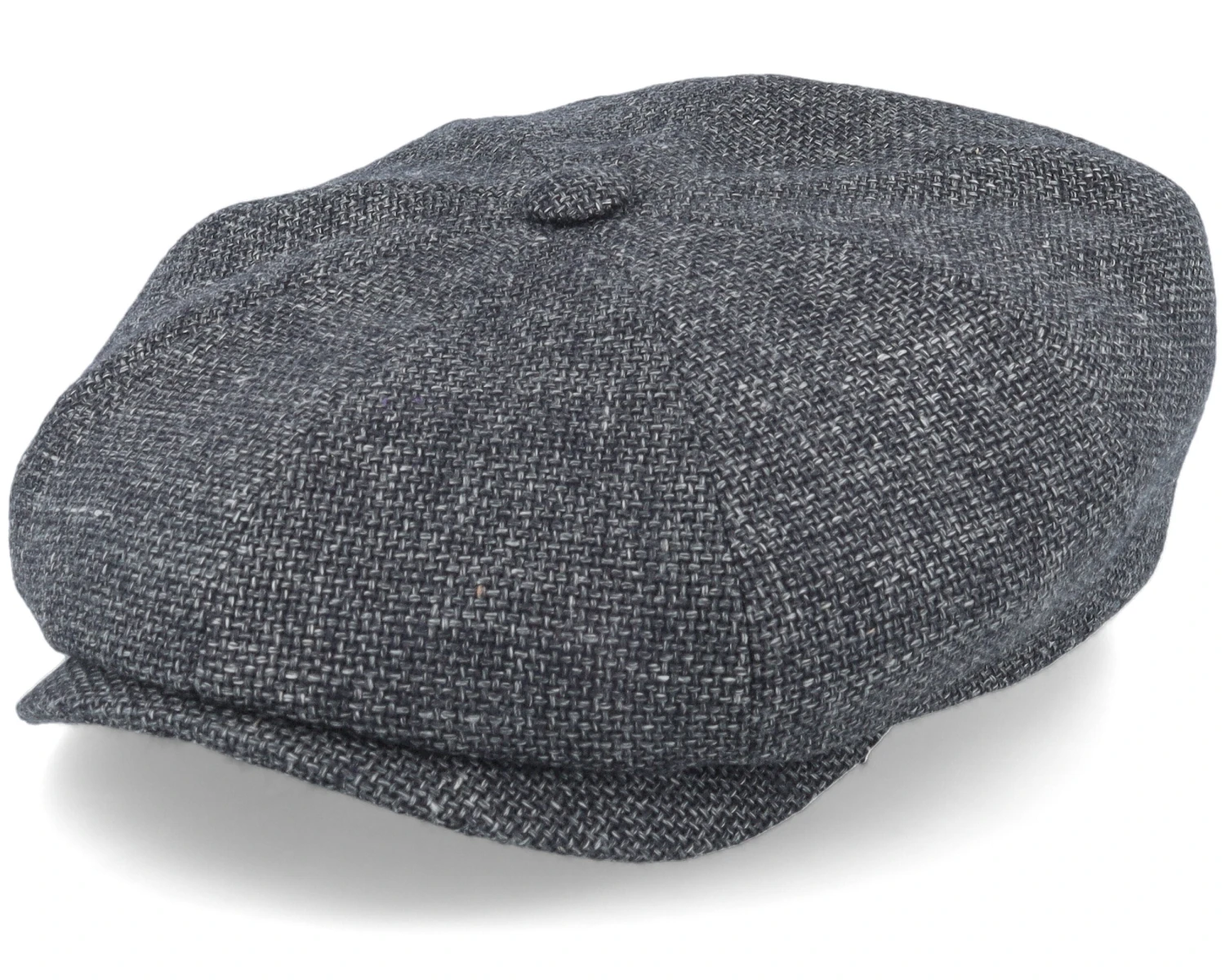 Hatteras Virgin Wool/Linen Grey Flat Cap - Stetson 1 Hatteras Virgin Wool/Linen Grey Flat Cap - Stetson