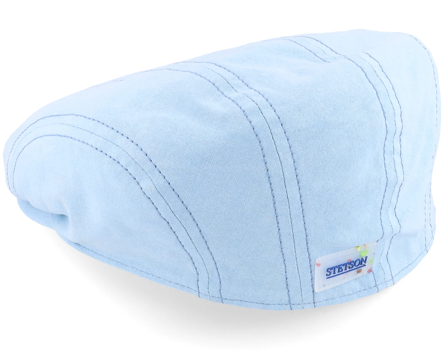 Ivy Cap Organic Cotton Sustainable Blue Flatcap - Stetson 2 Ivy Cap Organic Cotton Sustainable Blue Flatcap - Stetson - Image 2