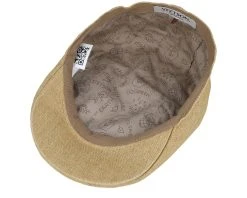 Ivy Cap Linen Sustainable Beige Flat Cap - Stetson -Fashion Hat Discount Store 4063633131936 4