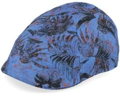 Texas Organic Linen Sustainable Blue Flat Cap - Stetson