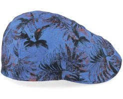 Texas Organic Linen Sustainable Blue Flat Cap - Stetson -Fashion Hat Discount Store 4063633132148 3