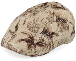 Texas Organic Linen Sustainable Beige Flat Cap - Stetson