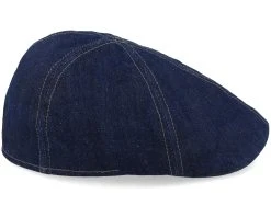 Texas Sustainable Denim Blue Flat Cap - Stetson -Fashion Hat Discount Store 4063633132377 4