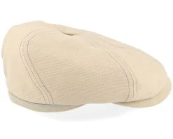 6-panel Cap Cotton Sustainable Beige Flat Cap - Stetson -Fashion Hat Discount Store 4063633132384 3