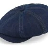 Hatteras Sustainable Denim Blue Flat Cap - Stetson