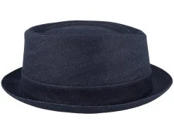 Sustainable Denim Blue Pork Pie - Stetson -Fashion Hat Discount Store 4063633132926 3