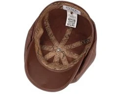 Hatteras Lamb Nappa Brown Flat Cap - Stetson -Fashion Hat Discount Store 4063633135163 4