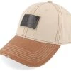 Baseball Leather Patch Vintage Beige Adjustable - Stetson