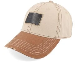 Baseball Leather Patch Vintage Beige Adjustable - Stetson