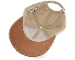Baseball Leather Patch Vintage Beige Adjustable - Stetson -Fashion Hat Discount Store 4063633135552 5