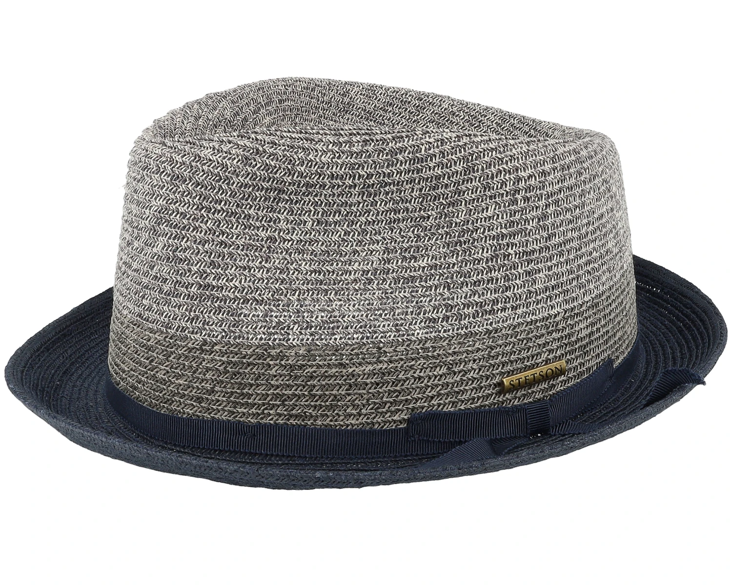 Player Toyo Blue/Grey Straw Hat - Stetson 1 Player Toyo Blue/Grey Straw Hat - Stetson