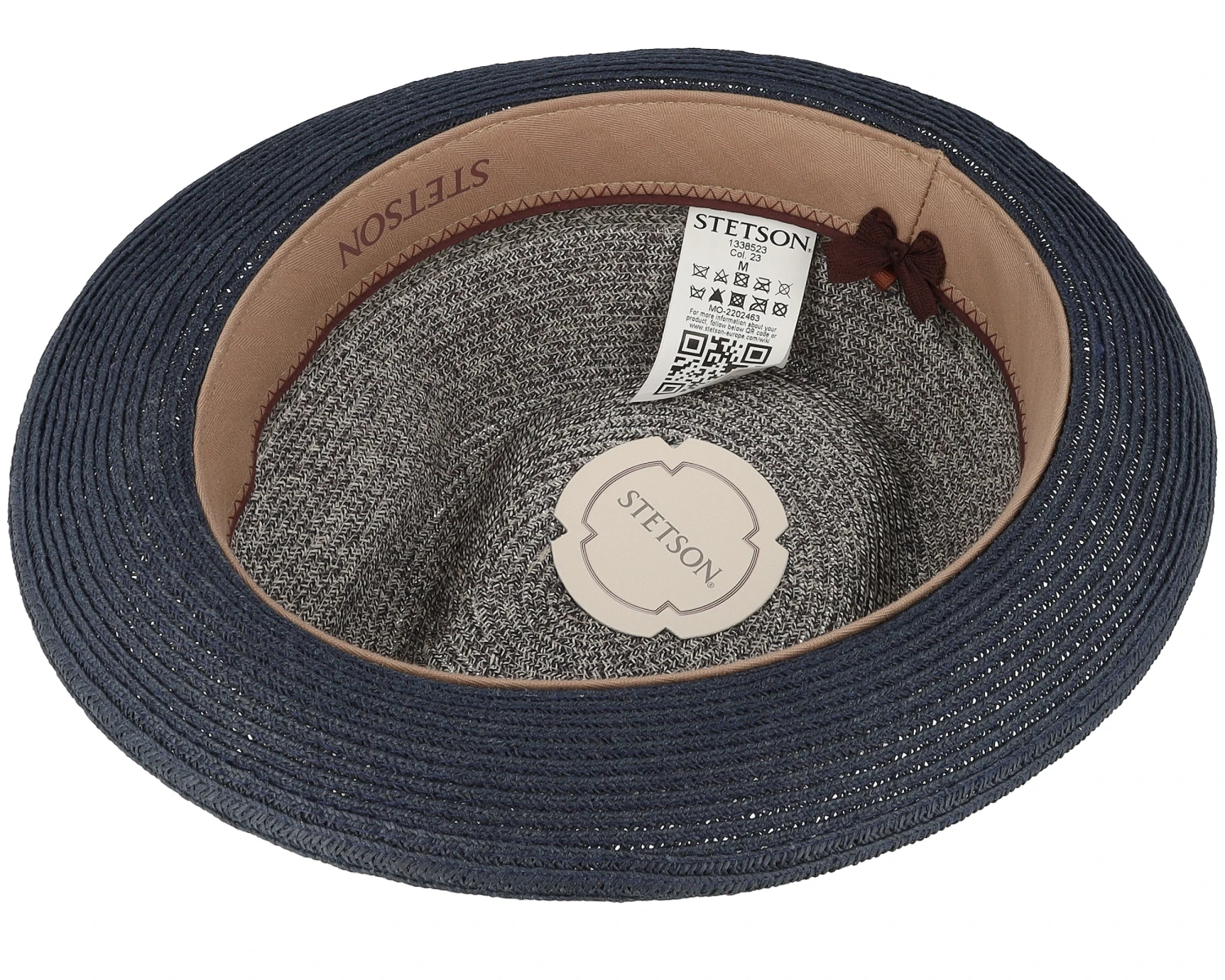 Player Toyo Blue/Grey Straw Hat - Stetson 4 Player Toyo Blue/Grey Straw Hat - Stetson - Image 4