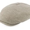 6-panel Cap Linen Olive/Beige Flat Cap - Stetson