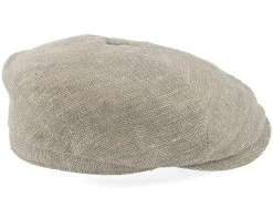 6-panel Cap Linen Olive/Beige Flat Cap - Stetson -Fashion Hat Discount Store 4063633135729 3