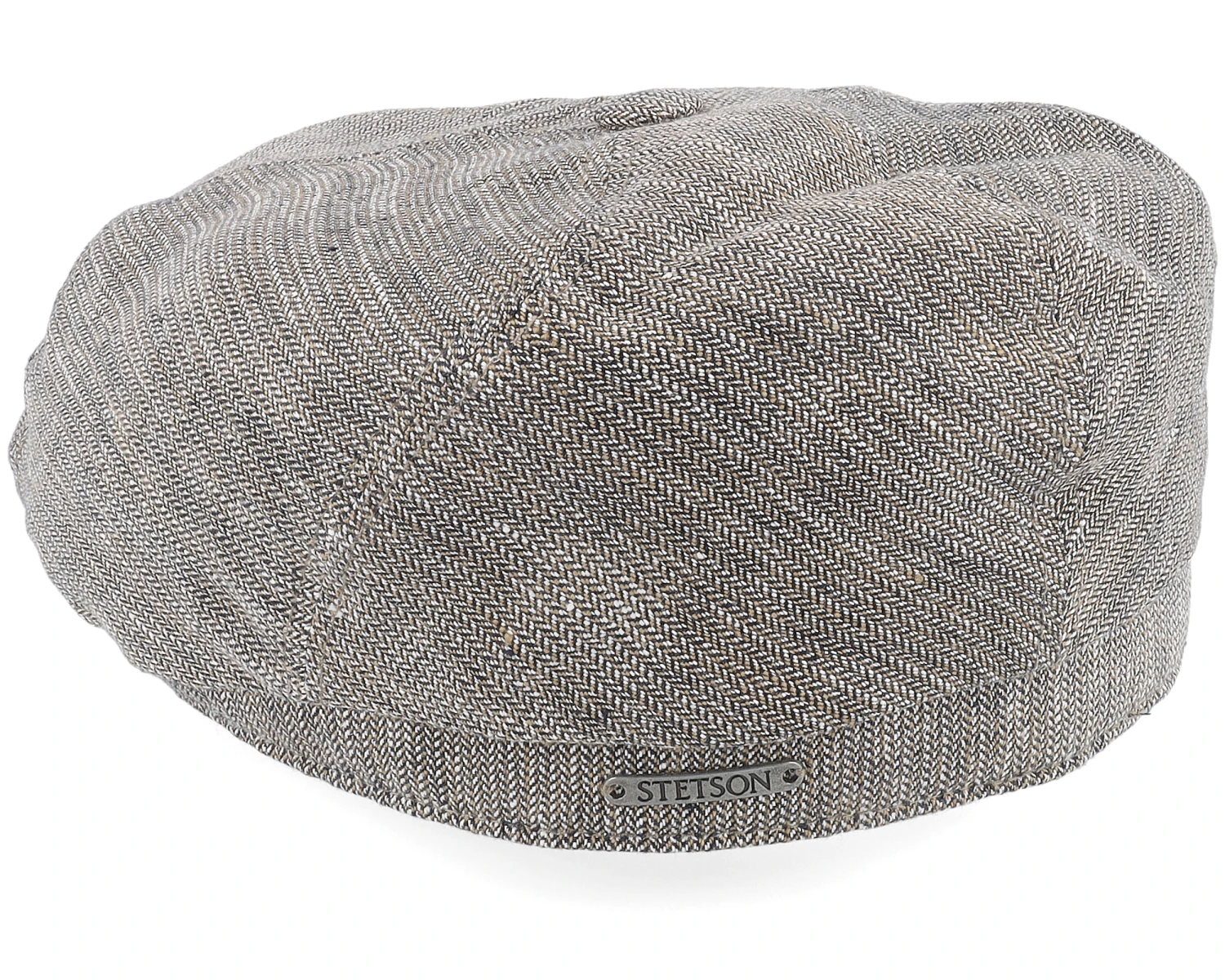 6-panel Cap Linen Brown/Beige Flat Cap - Stetson 2 6-panel Cap Linen Brown/Beige Flat Cap - Stetson - Image 2